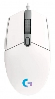 Mouse cu fir Logitech G102 Lightsync White