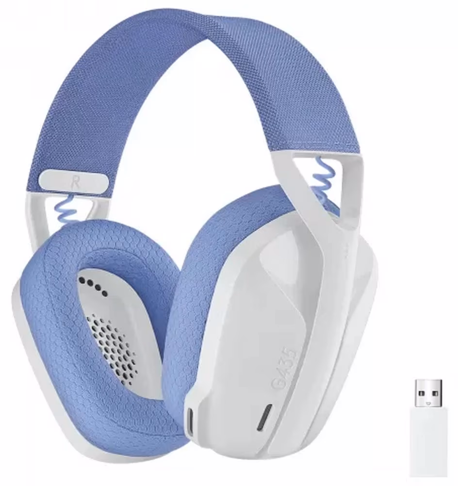 Наушники Logitech G435 LIGHTSPEED Wireless White (981-001049)