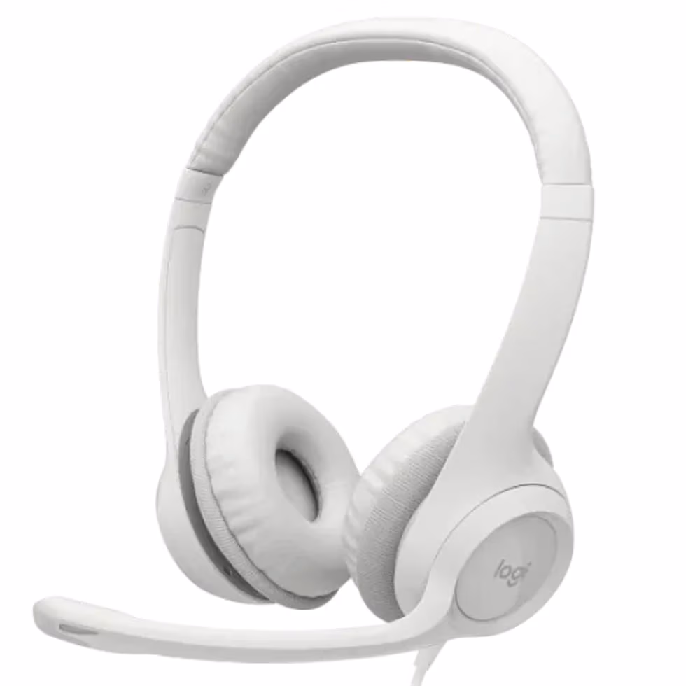 Наушники проводные Logitech H390 White 