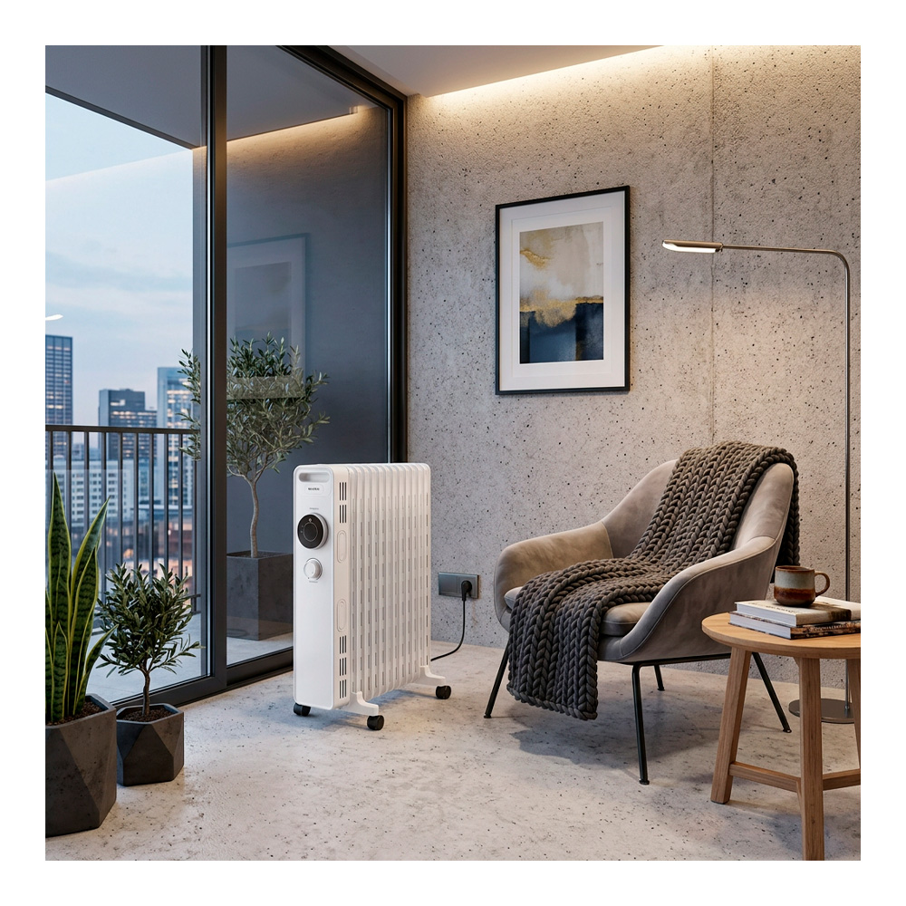 Radiator cu ulei Kumtel KUM1240SWhite photo 7