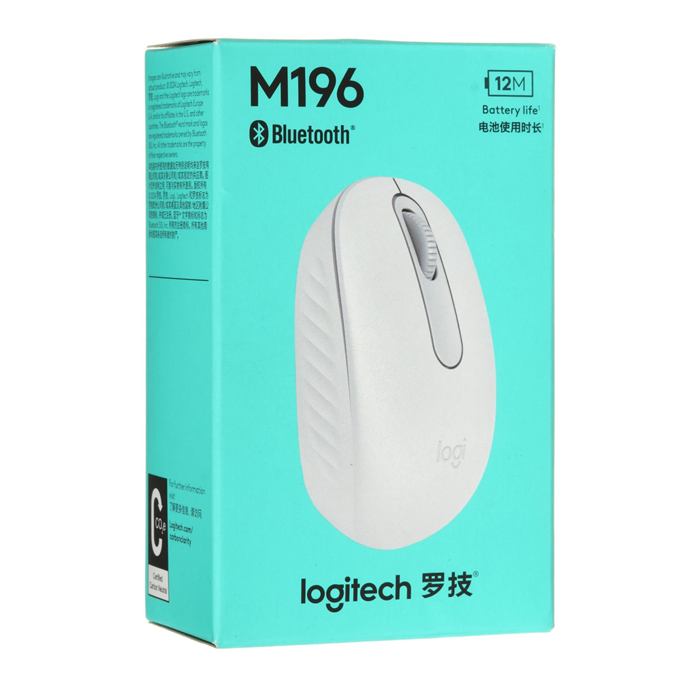 Беспроводная мышь Logitech M196 White (910-007460) Белый / Оптическая / Белый photo 7