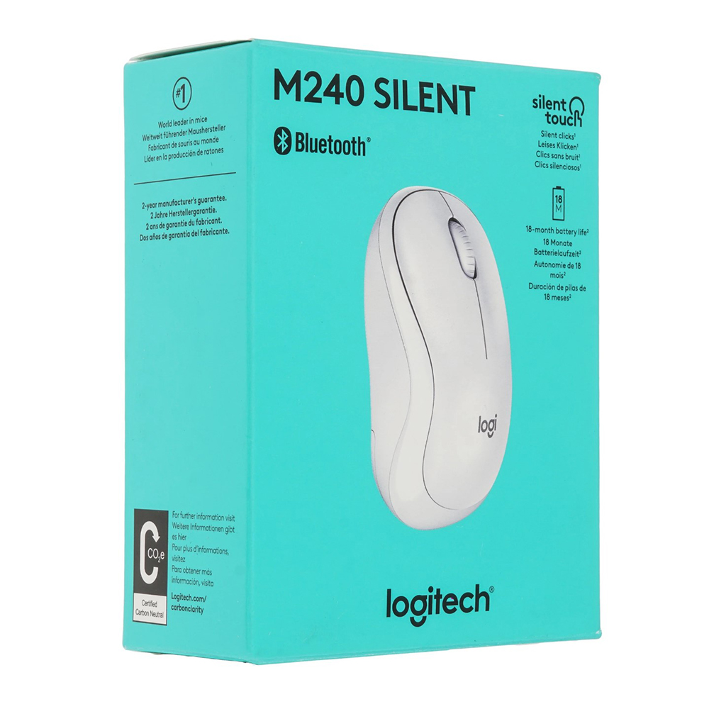 Беспроводная мышь Logitech M240 White Белый / Оптическая / Белый photo 6