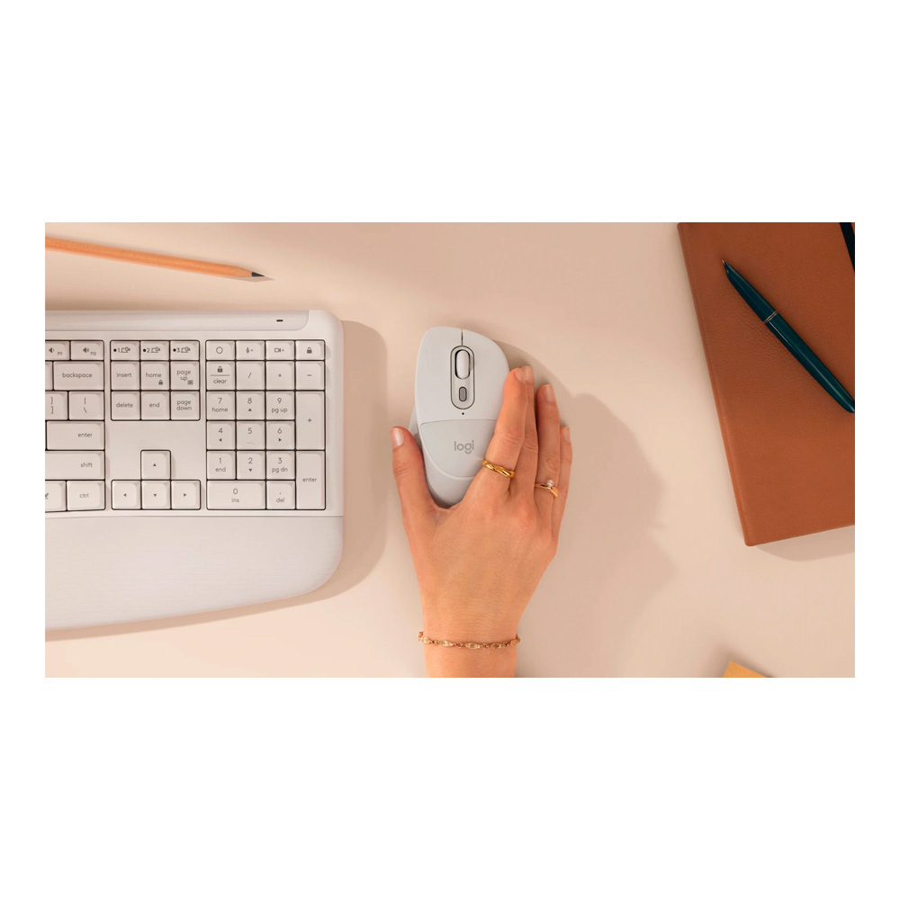 Беспроводная мышь Logitech Signature Comfort Plus M850 L White photo 7