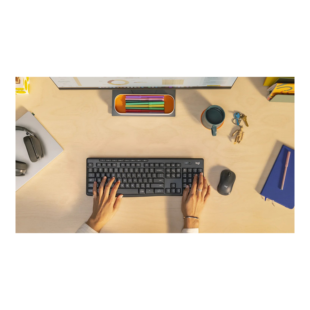 Клавиатура + мышь беспроводная Logitech MK 370 Graphite (920-011887) / Мембранная photo 7