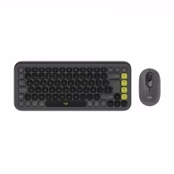 Tastatura + mouse fara fir Logitech POP ICON COMBO GRAPHITE (920-013156)