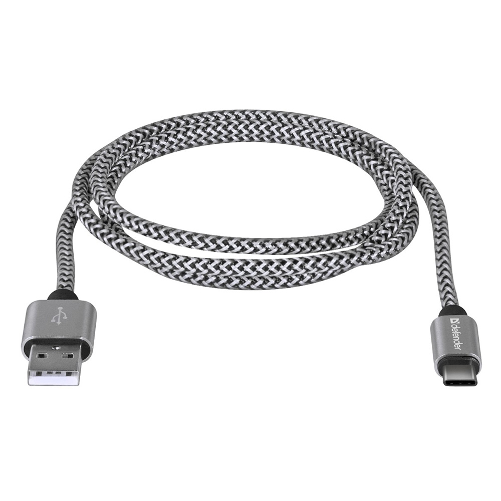 Кабель USB-A - USB Type-C Defender USB09-03T PRO 1 /1м /Серебристый photo 3