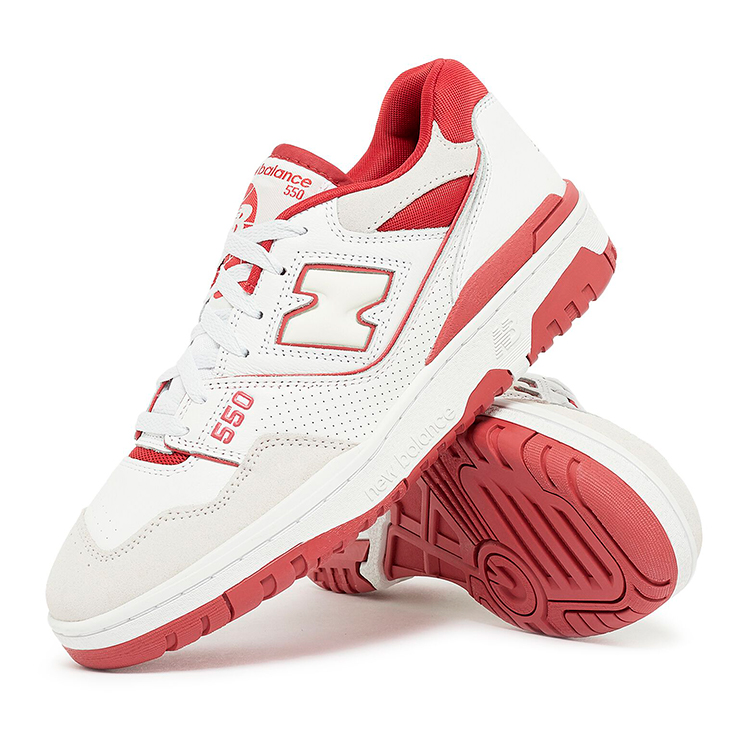 Incaltaminte Sport New Balance 550 pt Barbati / 44 / Alb-rosu photo 3