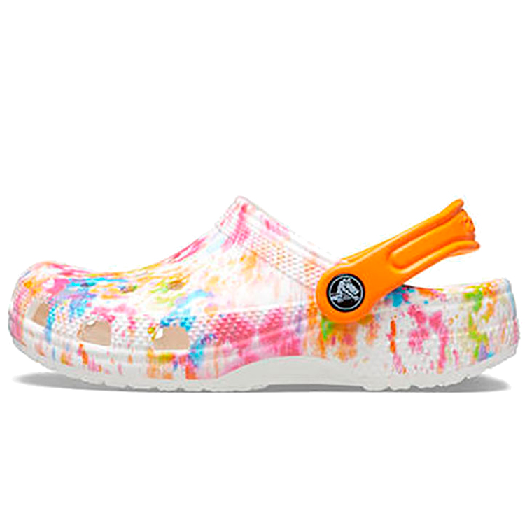 Шлепанцы Crocs Classic Tie Dye Graphic Kids Clog photo Шлепанцы Crocs Classic Tie Dye Graphic Kids Clog photo