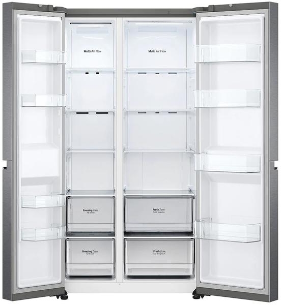 Frigider Side-by-Side LG GSBV70PZTM / 655 l / 179 cm / F / Gri photo 4