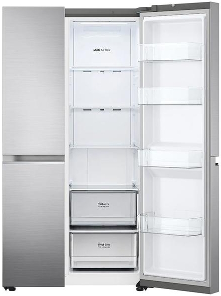 Frigider Side-by-Side LG GSBV70PZTM / 655 l / 179 cm / F / Gri photo 5