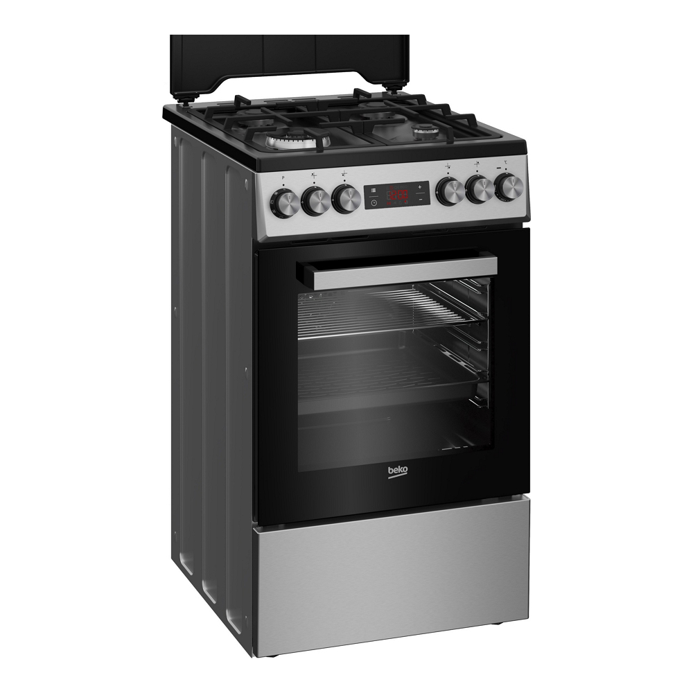 Газовая плита Beko FSM51331DXDTN / 4 конфорок / 50 см / Нержавеющая сталь photo 3