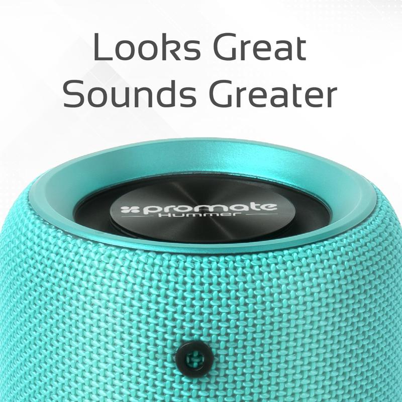 Портативная колонка Promate Hummer Turquoise  photo 4