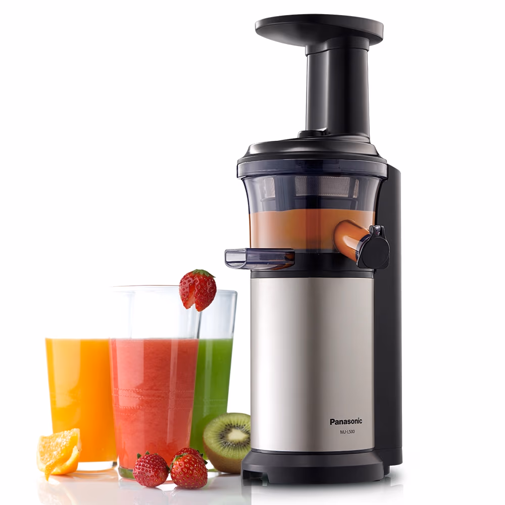 Соковыжималка шнековая Panasonic MJL500NTQ, 0.4 л, 150 Вт, 1 скоростей, Серебристый