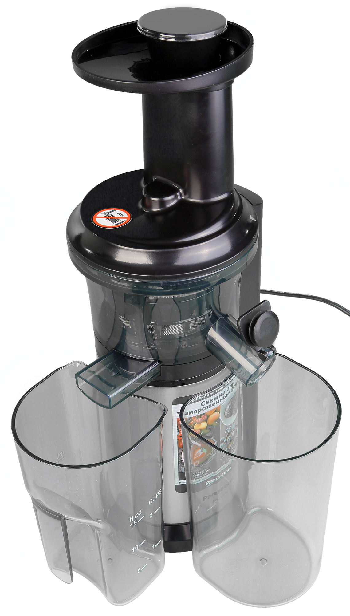 Соковыжималка шнековая Panasonic MJL500NTQ, 0.4 л, 150 Вт, 1 скоростей, Серебристый photo 9