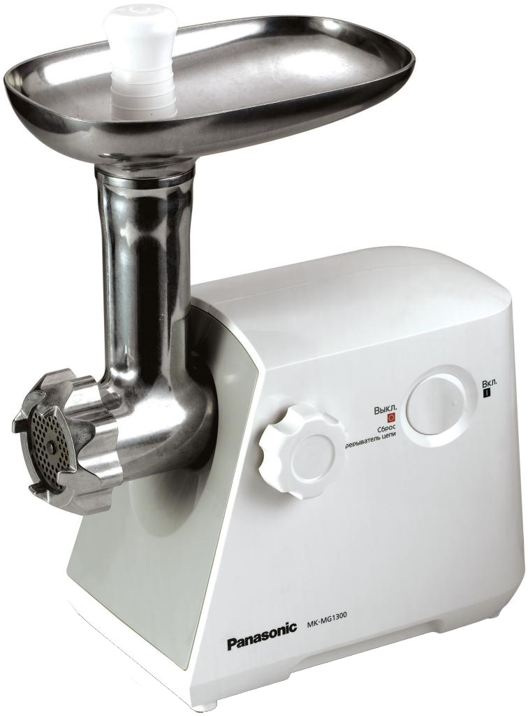 Мясорубка шнековая Panasonic MK-MG1300WTQ, 1.2 кг/мин, Белый photo 1 Мясорубка шнековая Panasonic MK-MG1300WTQ, 1.2 кг/мин, Белый photo 1