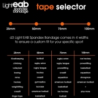Тейп фиксирующий d3 Light EAB Spandex Bandage 50mm thumbnav 4