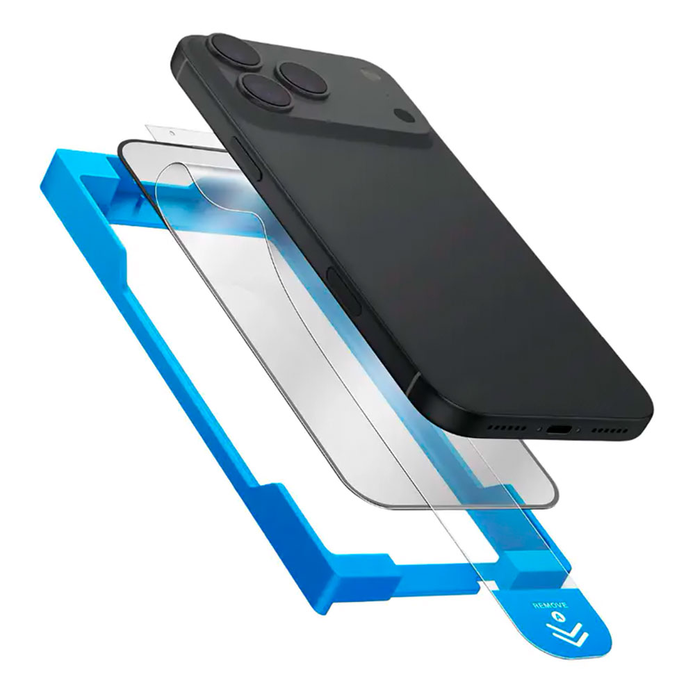 Sticla de protectie Uniq iPhone 17 Pro Max Vivid Exofit Optix Covex Applicator photo 3