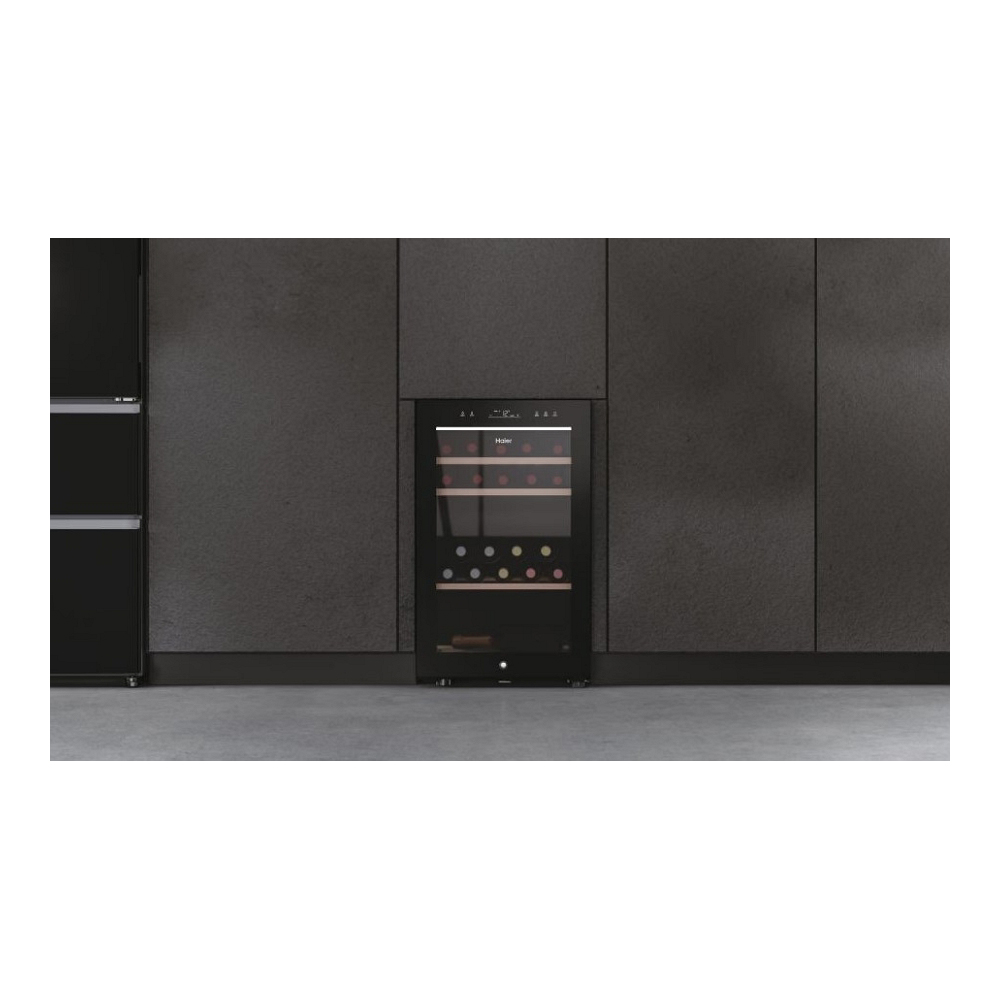 Винный холодильник Haier HWS42GDAU1 / 42 бутылки / 82 см / G / Черный photo 4