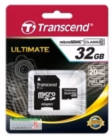 Card de memorie MicroSD+SD adapter Transcend  TS32GUSDU1 Class10 32GB +adapter