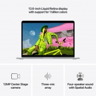 Laptop Apple MacBook Air 13 2026 24/1TB MDH94RUA Silver thumbnav 5