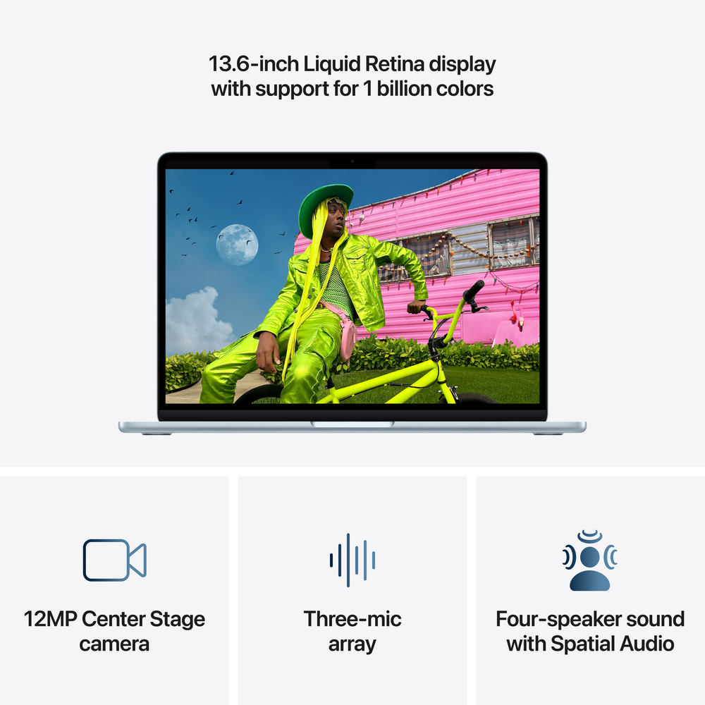 Laptop Apple MacBook Air 13 2026 16/1TB MDHJ4RUA Sky Blue photo 5