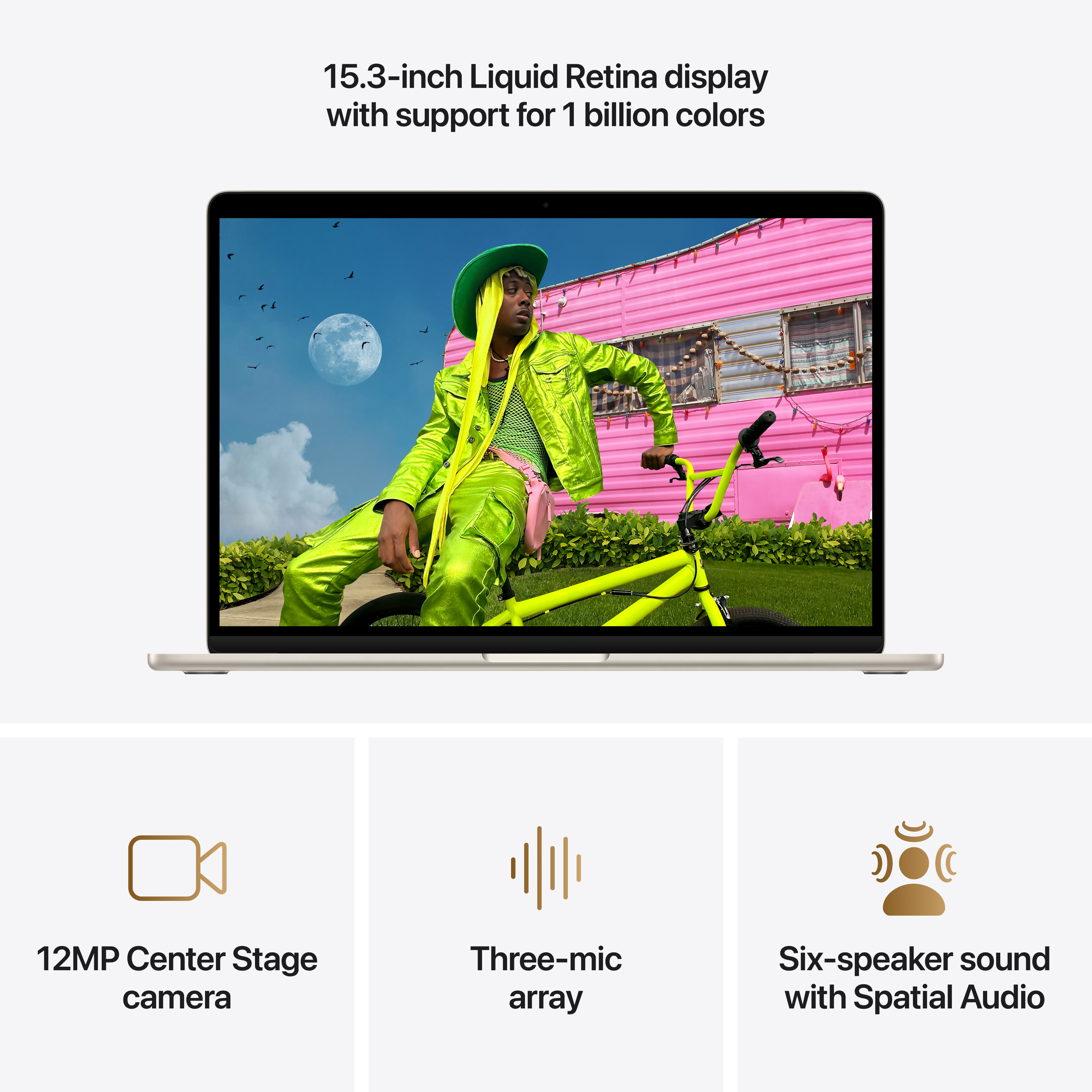 Ноутбук Apple MacBook Air 15 2026 24/1TB MDVF4RUA Starlight photo 5