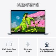 Ноутбук Apple MacBook Air 15 2026 16/512GB MDVH4RUA Midnight thumbnav 5