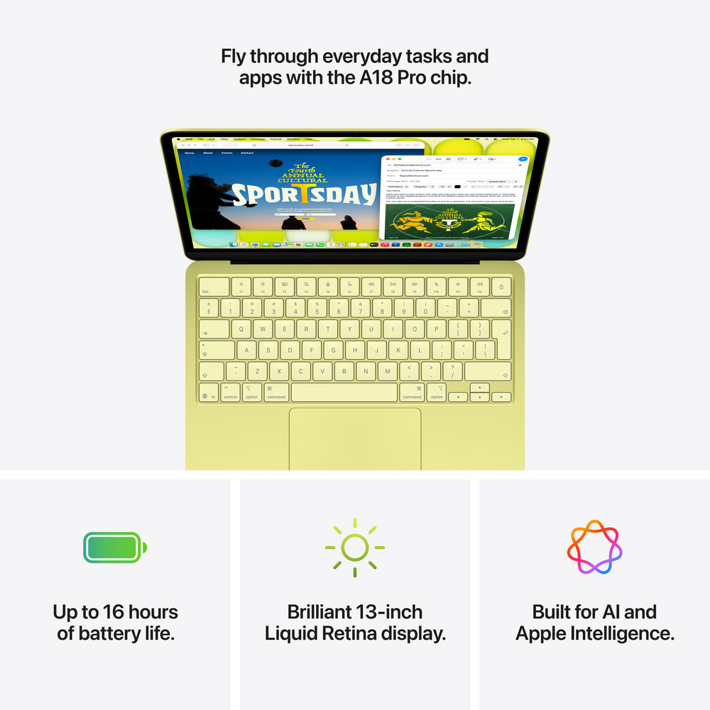 Laptop Apple MacBook Neo 2026 256GB MHFD4RUA Citrus photo 9