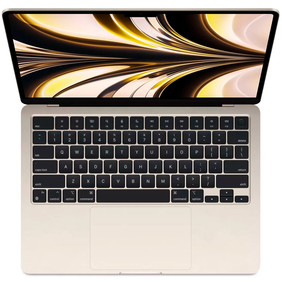 Ноутбук Apple Macbook Air M2 2022, 8 ГБ, MacOS, Золотистый