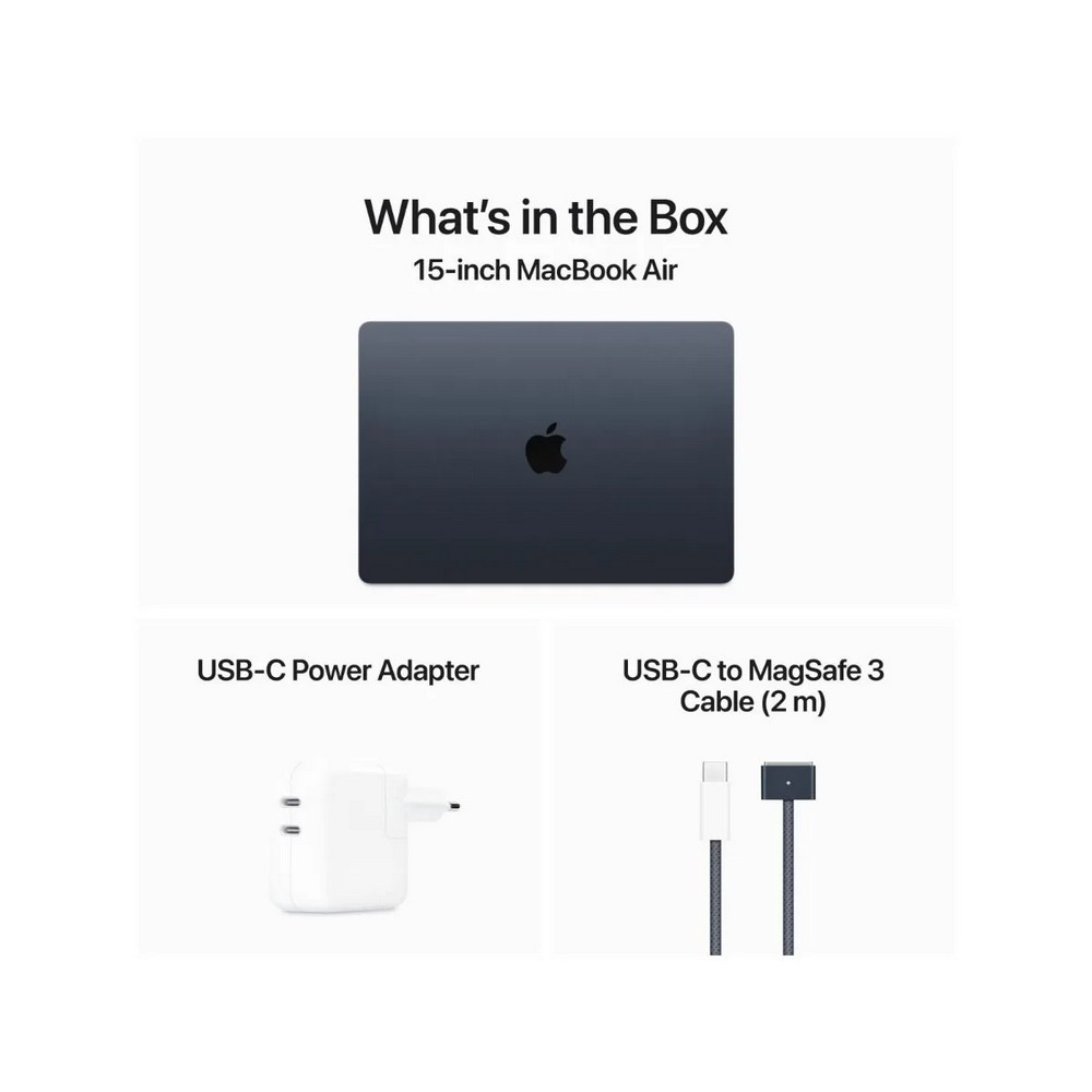 Ноутбук Apple Ультрабук MacBook Air 15.3 2024 15.3” / 8 ГБ / 256 ГБ / M3 / M3 / Black photo 8