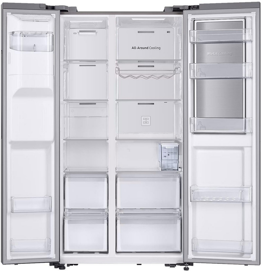 Frigider Side-by-Side Samsung RH64DG53R3S9UA / 610 l / 178 cm / E / Gri photo 2