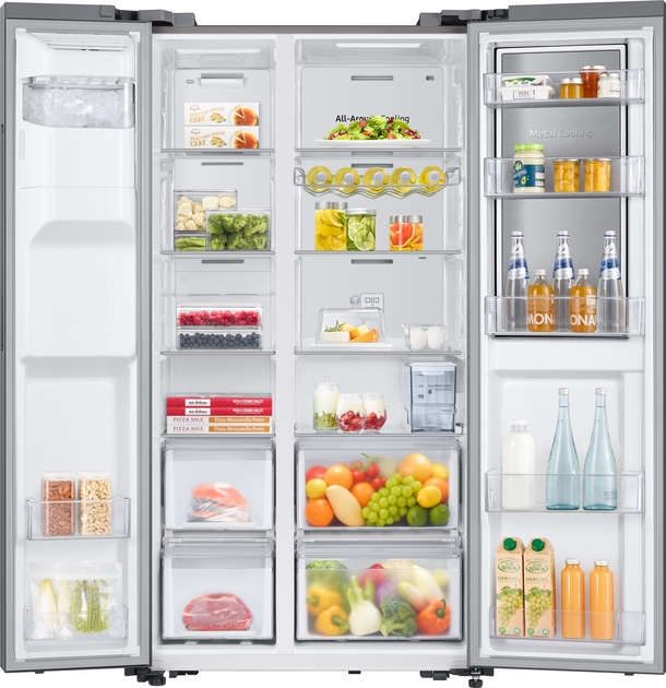 Frigider Side-by-Side Samsung RH64DG53R3S9UA / 610 l / 178 cm / E / Gri photo 5