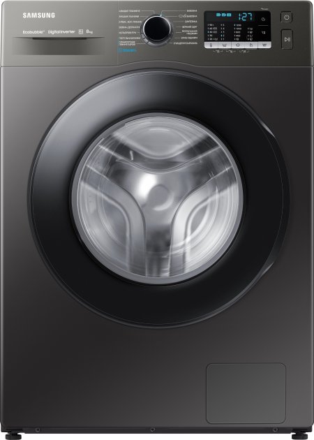 Стиральная машина Samsung WW80AAS22AXUA 8 кг / 1200 об/мин / A+++ / Cерый photo 1