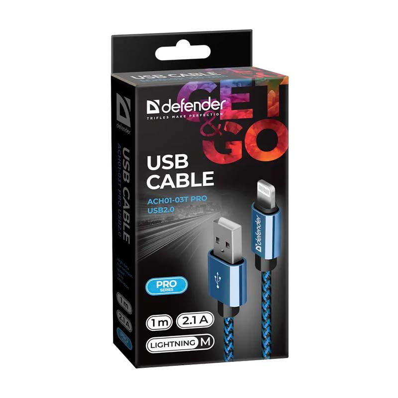 Кабель USB-A - Lightning Defender ACH01-03T PRO USB2.0 photo 7