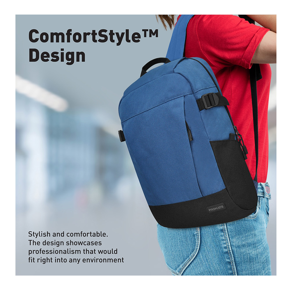 Рюкзак для ноутбука Promate Birger 15.6" Blue photo 2