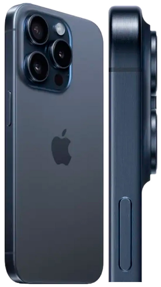 Смартфон Apple iPhone 15 Pro / 6.1'' / 8 ГБ / 512 ГБ / Blue Titanium photo 2