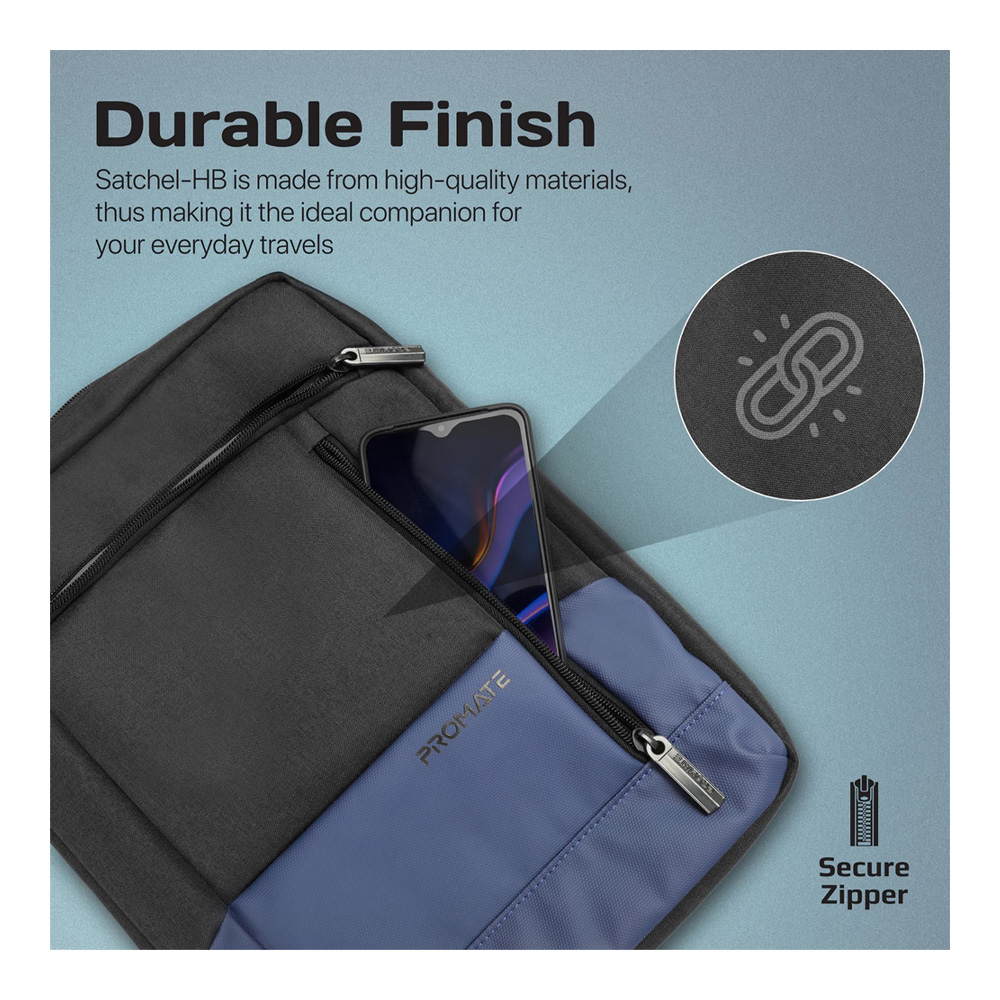 Geanta pt.tableta Promate Satchel-HB 13.3" Blue photo 7