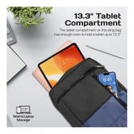 Geanta pt.tableta Promate Satchel-HB 13.3" Blue thumbnav 3