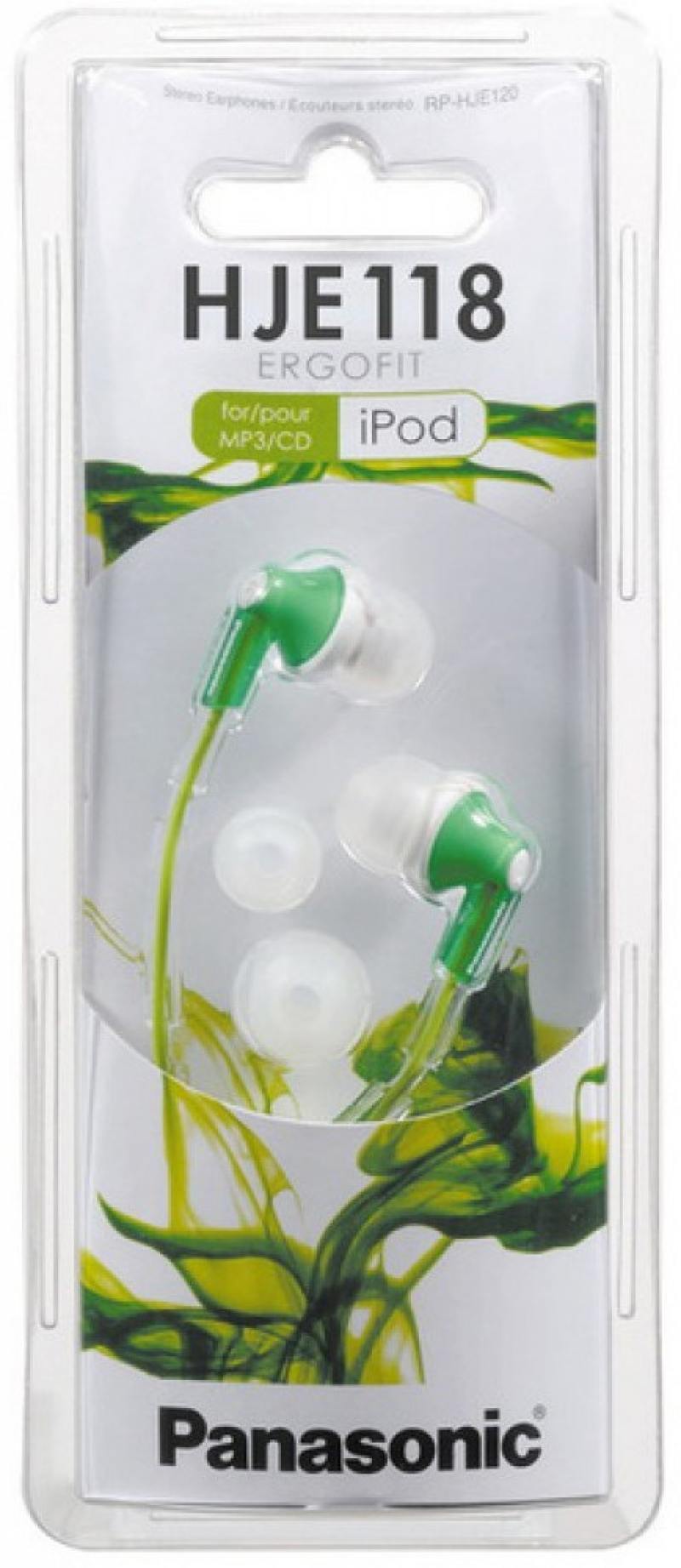 Наушники Panasonic RP-HJE119EE Green Проводные / Дом и Офис / Green photo 3
