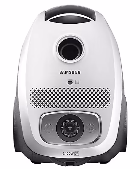 Aspirator cu sac Samsung VC24FHNJGWQ/UK, 2400 W, 75 dB, Alb 