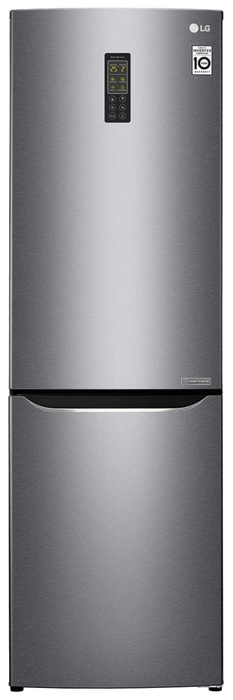 Frigider cu doua usi LG GA-B379SLUL / 261 l / 173.7 cm / A+ / Gri photo 1 Frigider cu doua usi LG GA-B379SLUL / 261 l / 173.7 cm / A+ / Gri photo 1
