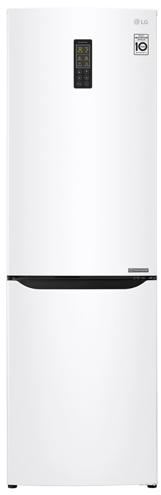 Холодильник с нижней морозильной камерой LG GA-B379SQUL, 271 л, 173.7 см, A+, Белый