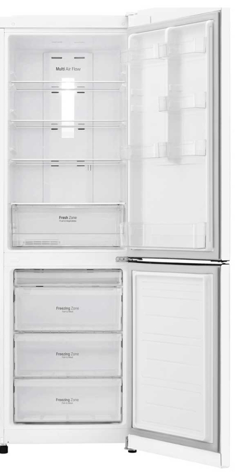 Frigider cu doua usi LG GA-B419SQUL / 302 l / 190.7 cm / A+ / Alb photo 2