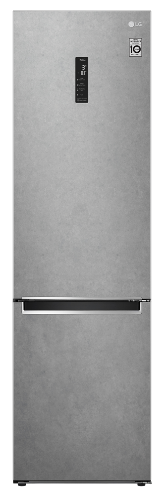 Frigider cu doua usi LG GAB509MCUM / 384 l / 203 cm / A++ / Gri photo 1
