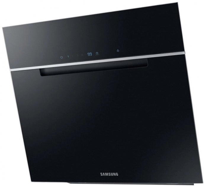 Вытяжка наклонная Samsung NK24M7070VBUR, 1 моторов, 729 m3/ч, 59.8 см, Черный