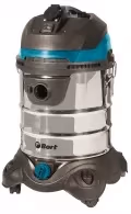 Пылесос строительный Bort BSS1425PowerPlus, 1400 Вт, 80 дБ, синий/голубой