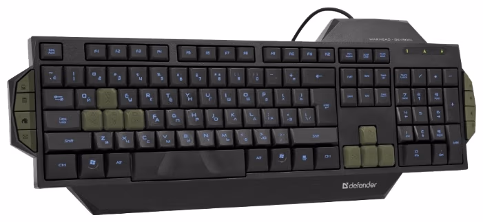 Клавиатура проводная  Defender Warhead GK-1300L/light 