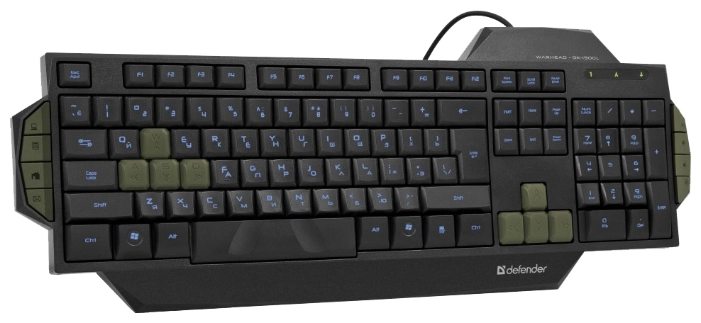 Клавиатура проводная  Defender Warhead GK-1300L/light