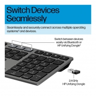 Tastatura + mouse fara fir HP 725 Multi-Device 9T5B0UT thumbnav 10