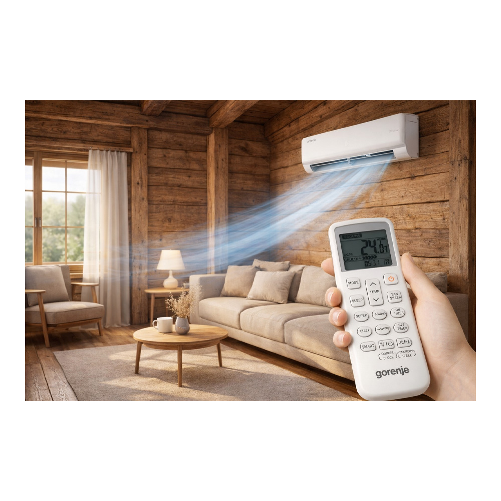 Кондиционер Gorenje REA35INOUT 12000 BTU / 35 м2 / Инверторный / Wi-Fi R410а / A+ photo 5